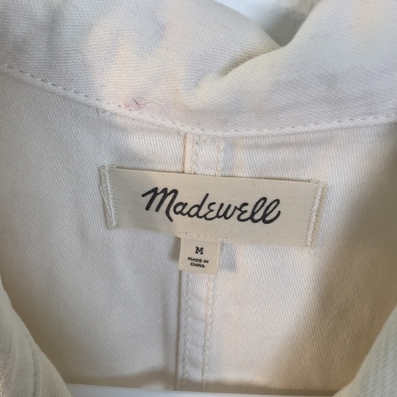 Altered-Madewell Drakefield Shirt-Jacket in Ecru - Picture 5 of 7